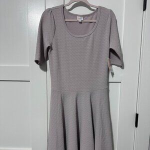 NWT LuLaRoe Grey Nicole Dress Size L